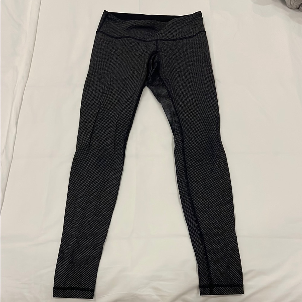 Lululemon Black Geometric Full Length leggings